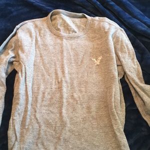Grey long sleeve shirt